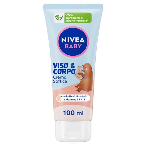 Nivea Baby Viso & Corpo Crema Soffice 100 ml, bambini corpo e viso idratante nutriente ml