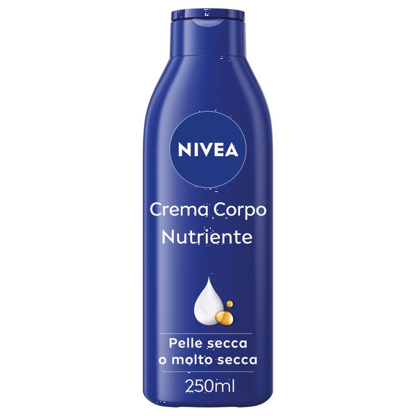 Nivea Crema Corpo Nutriente Crema Corpo Idratante 72 ore per Pelle secca o Molto Secca 250 ml