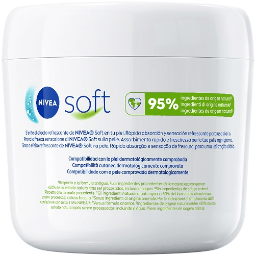 Nivea Soft Crema Idratante Rinfrescante 500 ml