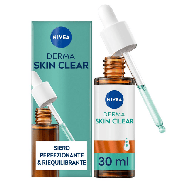 Nivea Derma Skin Clear Siero Viso Perfezionante & Riequilibrante 30ml Siero Per la Cura della Pelle