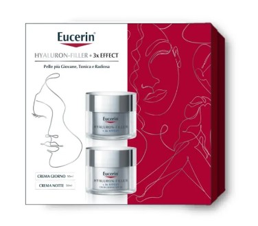 Eucerin Hyaluron-Filler Cofanetto di Natale Crema Giorno e Crema Notte