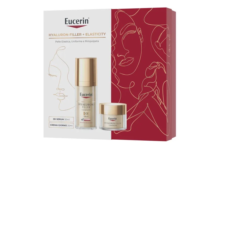 Eucerin Hyaluron-filler + Elasticity Cofanetto Siero 3d 30ml + Crema Giorno Con Spf 15 20ml