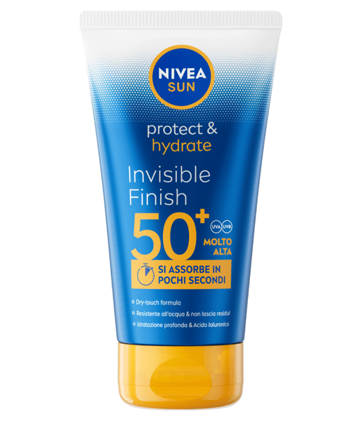 Nivea Sun Protect & Hydrate Invisible Finish SPF 50+ 150 ml Crema Solare 50+ dal Finish Invisibile