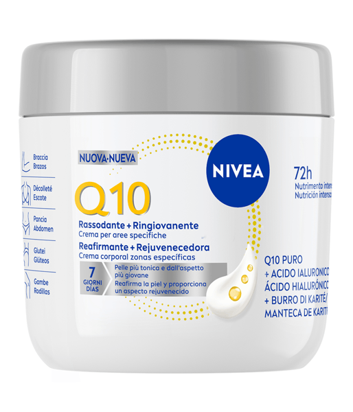 Nivea Q10 Rassodante + Ringiovanente Aree specifiche 400 ml Crema Corpo Tonificante e Rassodante