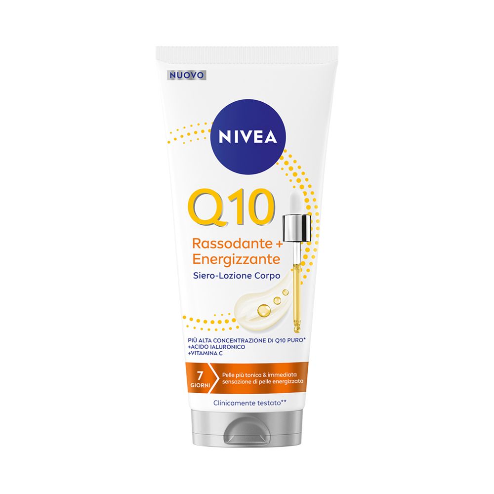 Nivea Q10 Rassodante + Energizzante Siero-Lozione Corpo 200 ml, Lozione per la cura del corpo ml Siero