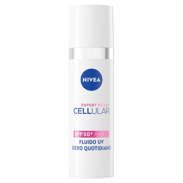 Nivea Cellular Expert Filler Fluido UV Siero Viso Quotidiano SPF 50 + 30 ml Idratante e Antirughe