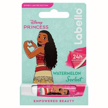 Labello Disney Princess Limited Edition Vaiana Di Oceania Balsamo Labbra Colorato Burrocacao Aroma Anguria 4,8 g