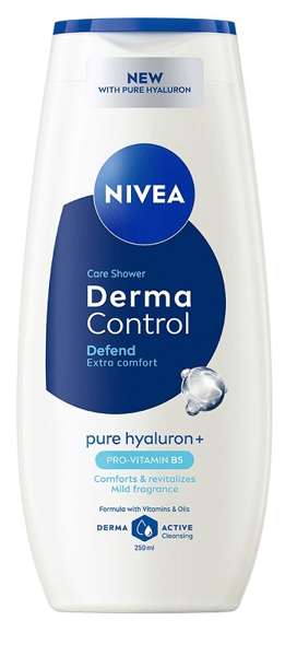 Nivea Derma Control 250 ml Docciaschiuma per Pelli Sensibili pH Neutro
