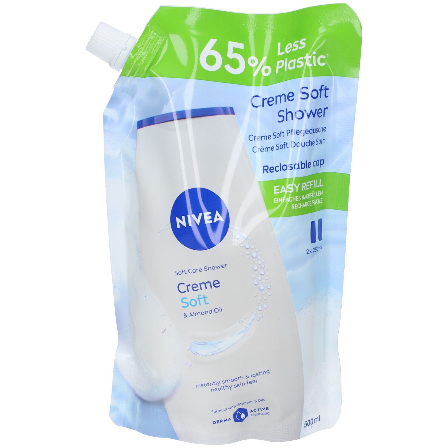 Nivea Crema Soft Care Shower Ricarica 500 ml Detergente