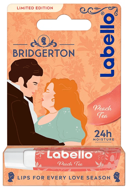 Labello Bridgerton Peach Shine Balsamo Labbra 5,5ml Limited Edition Idratazione 24 Ore