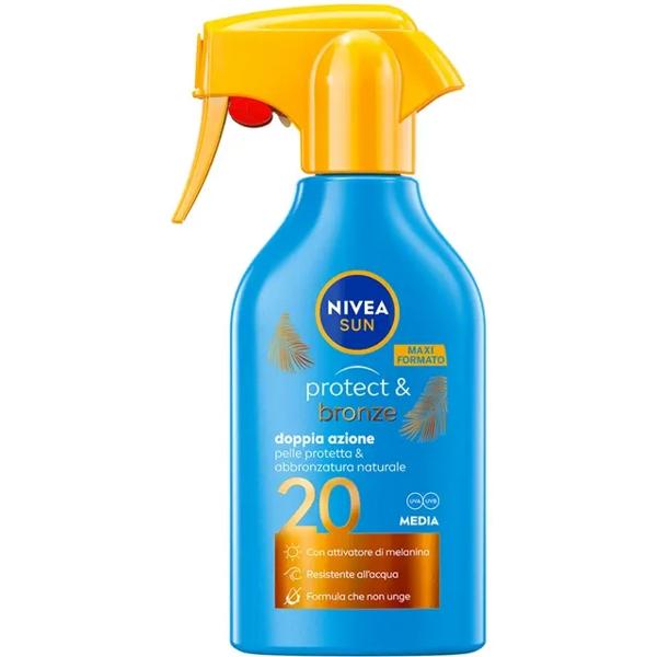 Nivea Sun Protect & Bronze SPF20 Protezione Solare Doppia Azione 250 ml