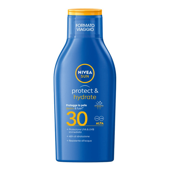 Nivea Sun Latte Solare Protect & Hydrate Crema Idratante SPF30 Formato Viaggio 100 ml