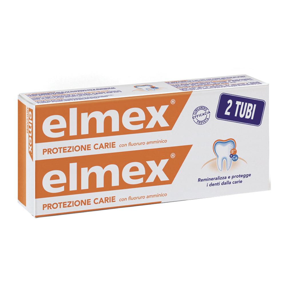 elmex® Dentifricio Protezione Carie 2x75 ml