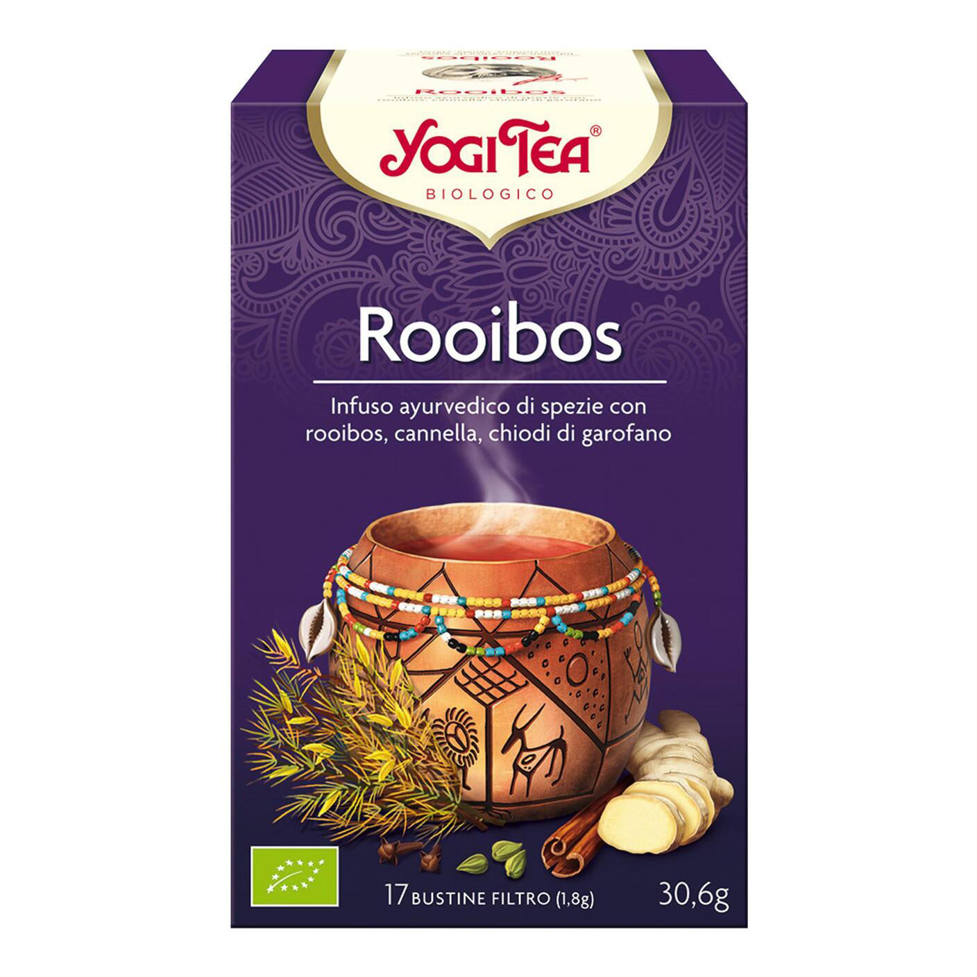 Yogi Tea Rooibos Bio Infuso Ayurvedico, 17 Filtri