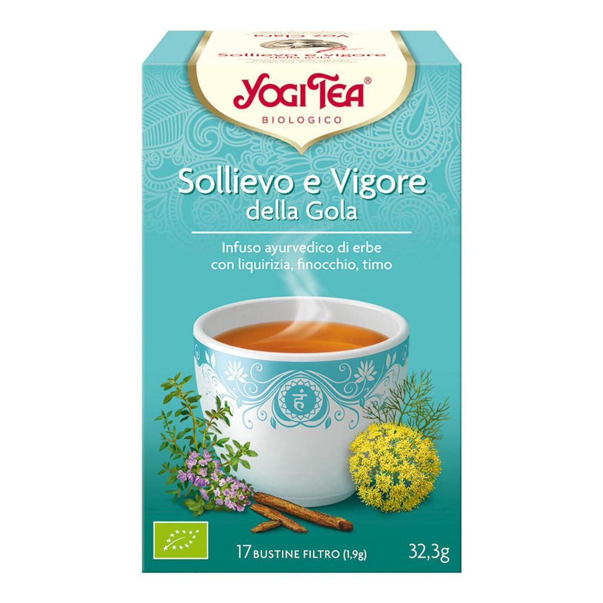 Yogi Tea Infuso Sollievo e Vigore Gola Bustine 32,3 g Tè — confronto prezzi
