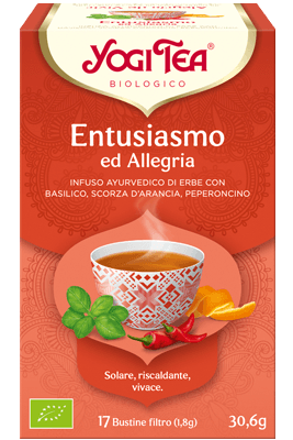 Yogi Tea Entusiasmo ed Allegria Tisana Bio 17 Filtri x 30,6 g