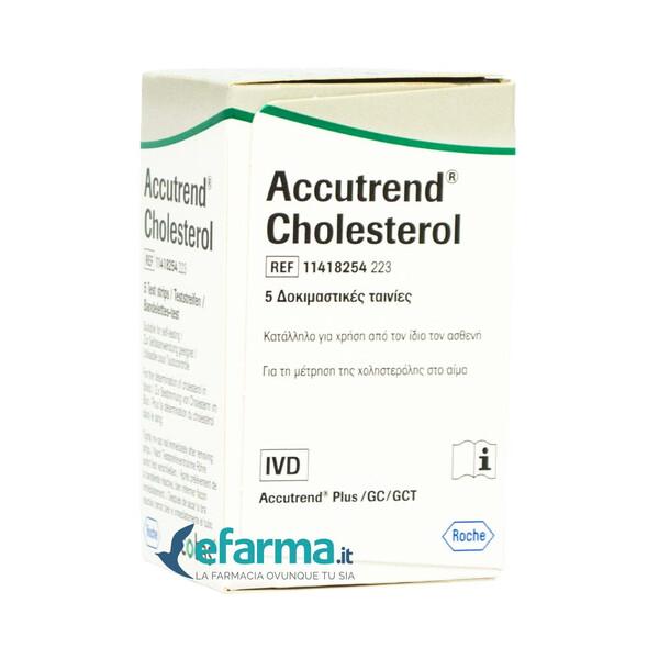 Accutrend Cholesterol Controllo Colesterolo 5 Strisce Reattive