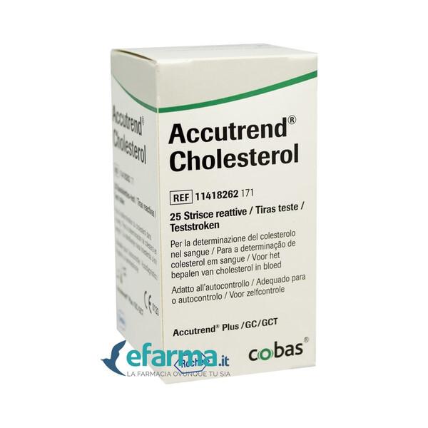 Accutrend Colesterolo Per Autocontrollo Domiciliare 25 Strisce Reattive