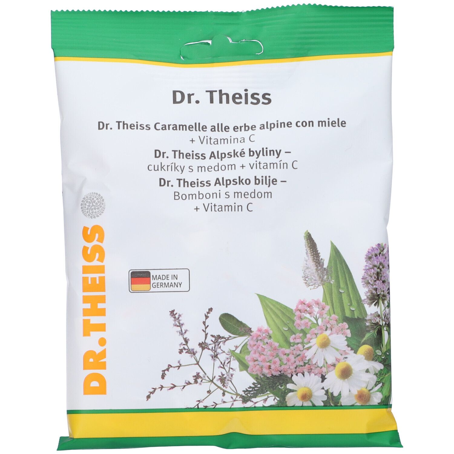 Dr. Theiss Caramelle Erbe Alpine con Miele 75 g