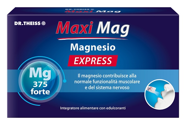 Dr. Theiss Maxi Mag Express - Integratore di magnesio per l'affaticamento muscolare, 14 stick — confronto prezzi