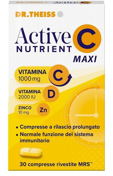 Dr Theiss Active Nutrient C Maxi Integratore Per il Sistema Immunitario 30 Compresse