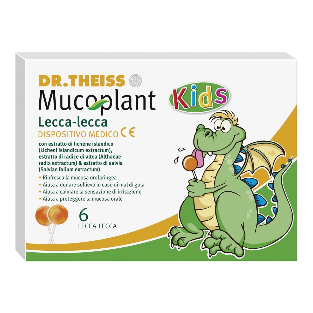 Dr theiss mucoplant lecca lecca gola 6 pezzi