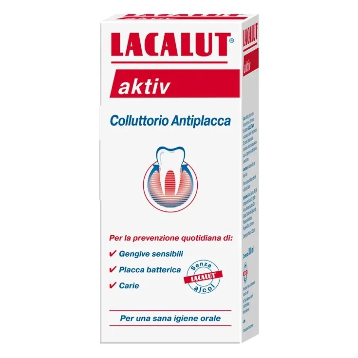 Lacalut collutorio aktiv antiplacca 300 ml