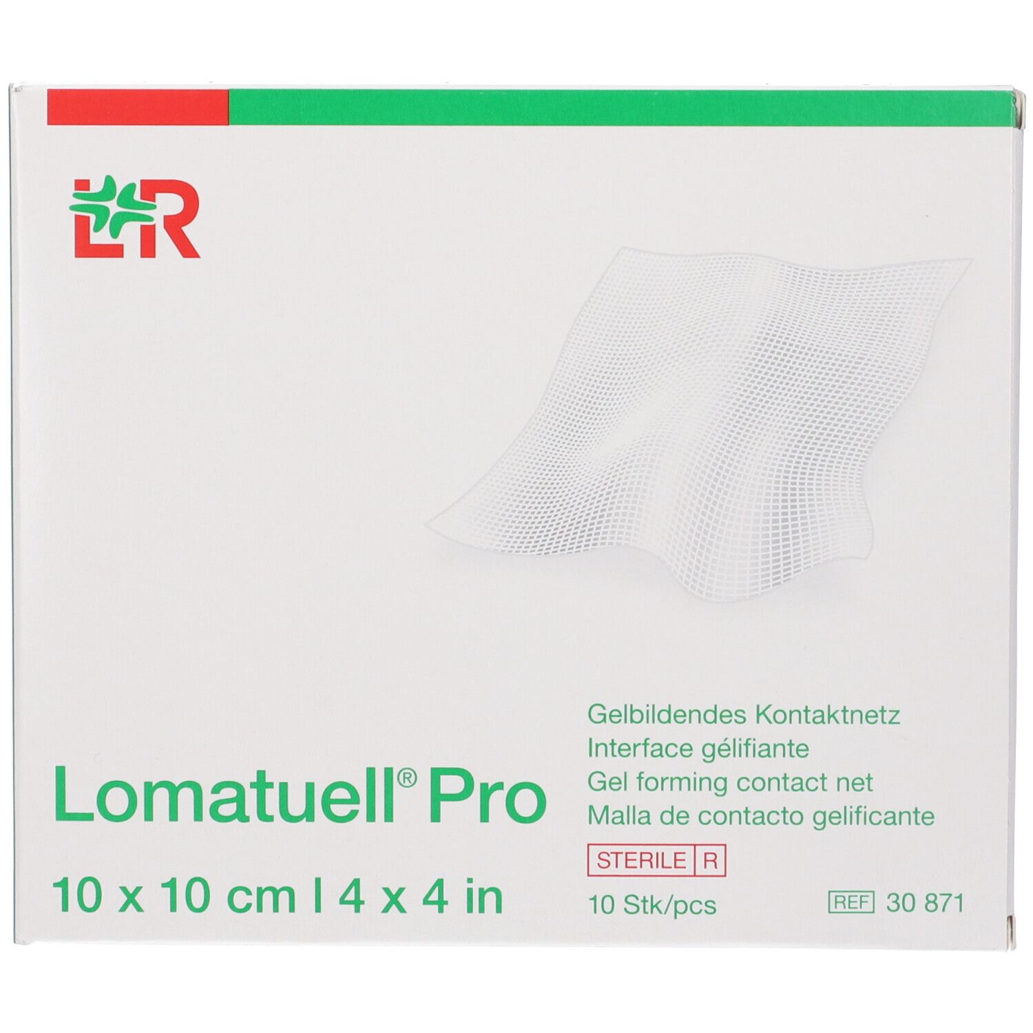 Lomatuell Pro Reti Di Contatto Gelificanti 10 X 10cm 10 Pezzi