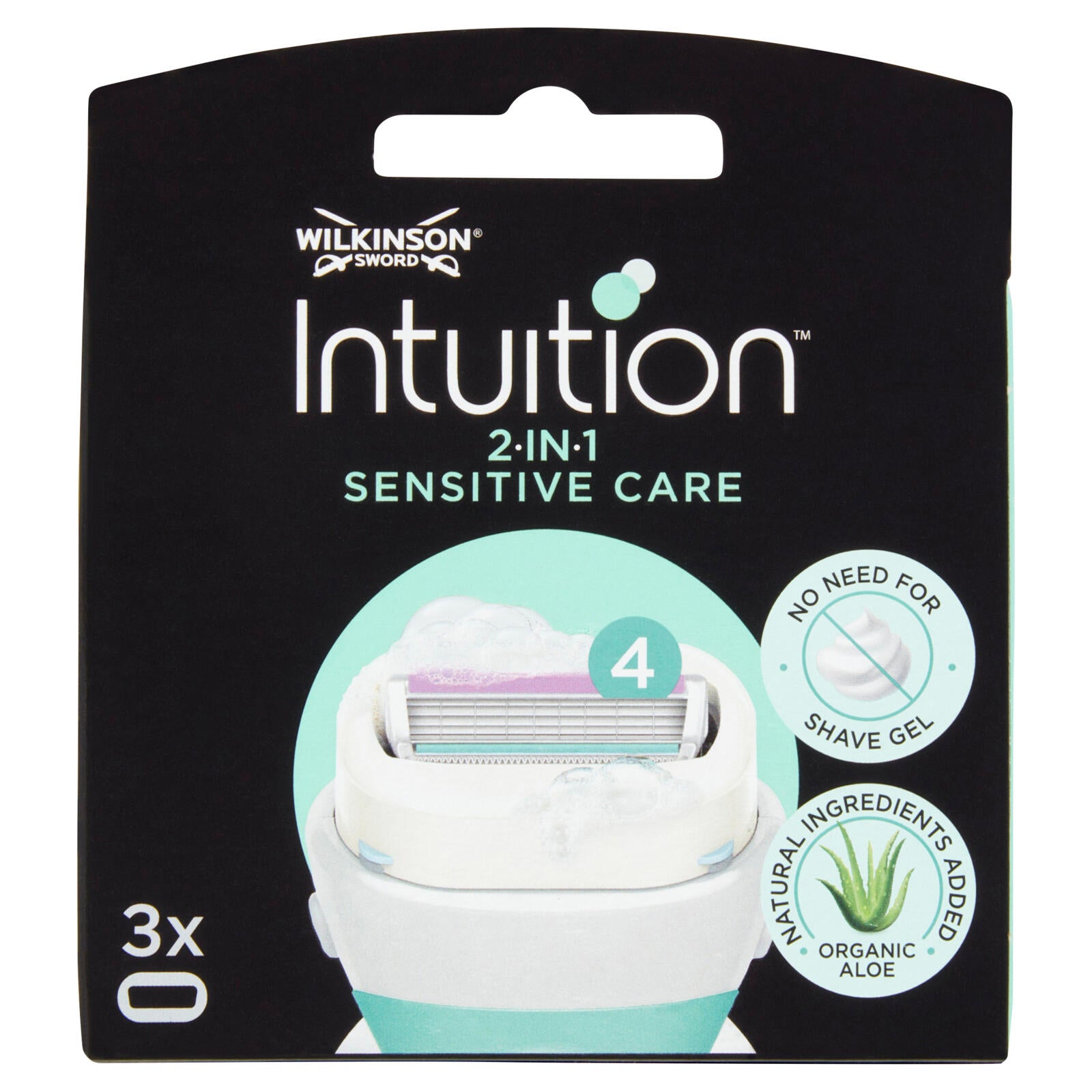 Wilkinson Sword Intuition 2 In 1 Sensitive Care Lametta Per Rasoio 3 Pezzi — confronto prezzi