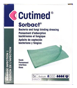 CUTIMED SORBACT GARZ 4X 6CM 5PZ
