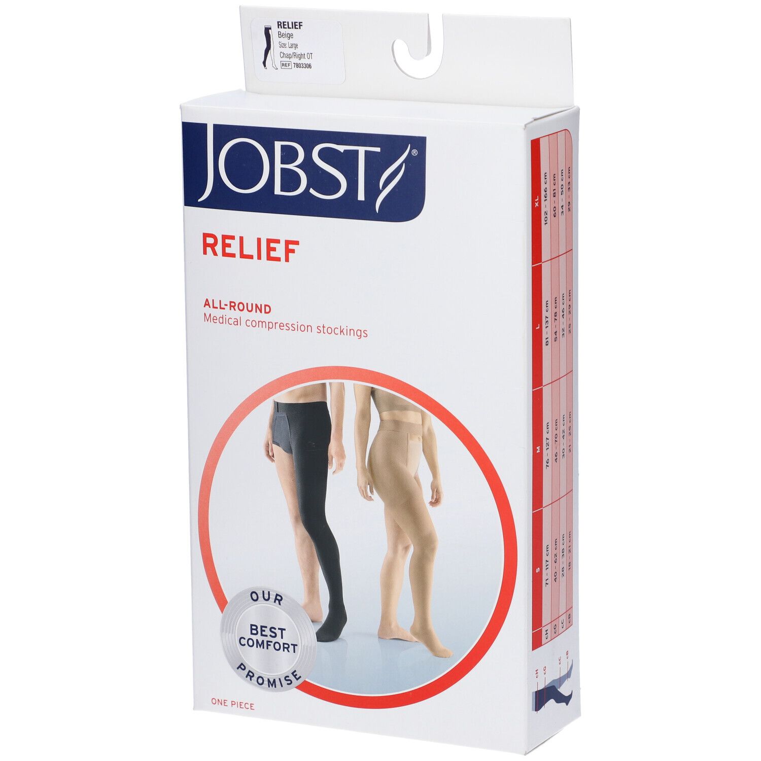 Jobst Relief Calza Compressiva Gamba Destra Taglia L 1 pz Calzini
