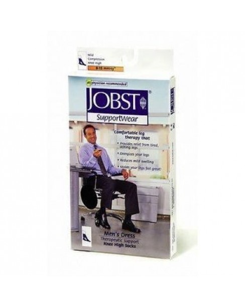 Jobst For Men - Calza Compressiva 15-20mmHg Gambaletto Grigio Taglia 5