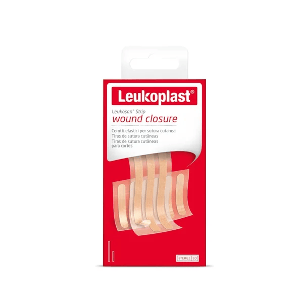 Leukosan Strip Kit 6+3 Cerotti Sutura Atraumatica per Ferite con Tessuto Traspirante e Dispositivo Medico CE
