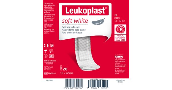 Leukoplast Soft 20 Cerotti per Pelli Sensibili Traspirante e Indolore