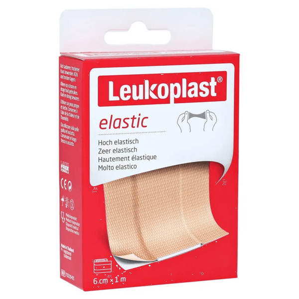 Leukoplast Elastic Cerotto in Striscia Ritagliabile m 1x6 cm