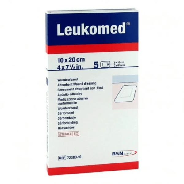 Leukomed Medicazione Autoadesiva Garza Tessuto Non Tessuto 10x20 Cm