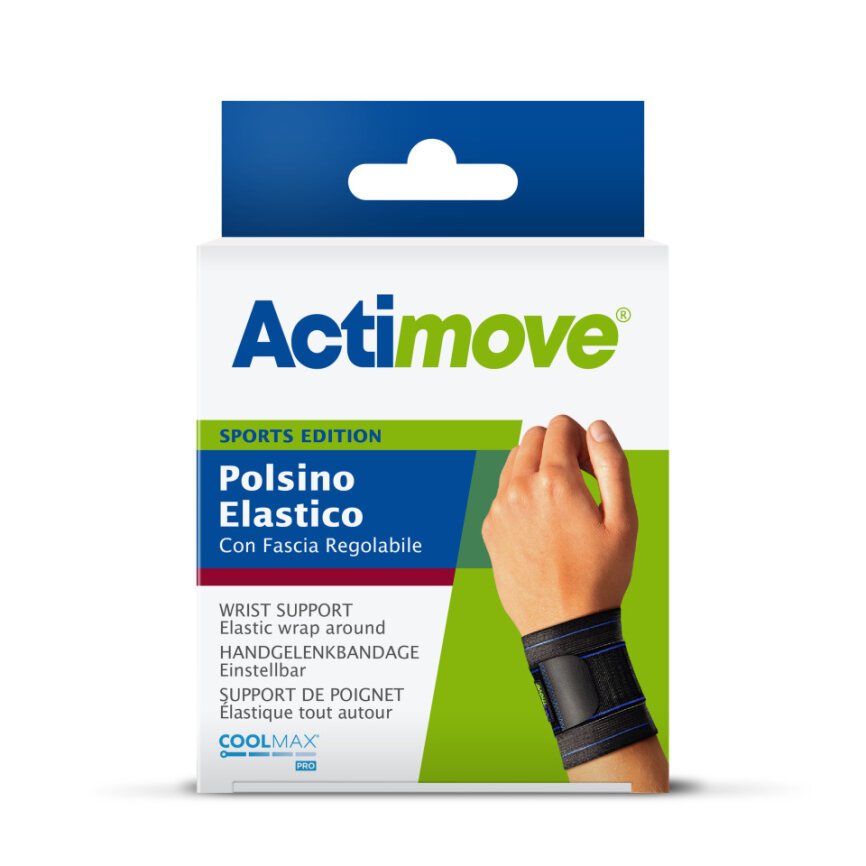 Actimove sports edition polsino elastico con fascia regolabile universale