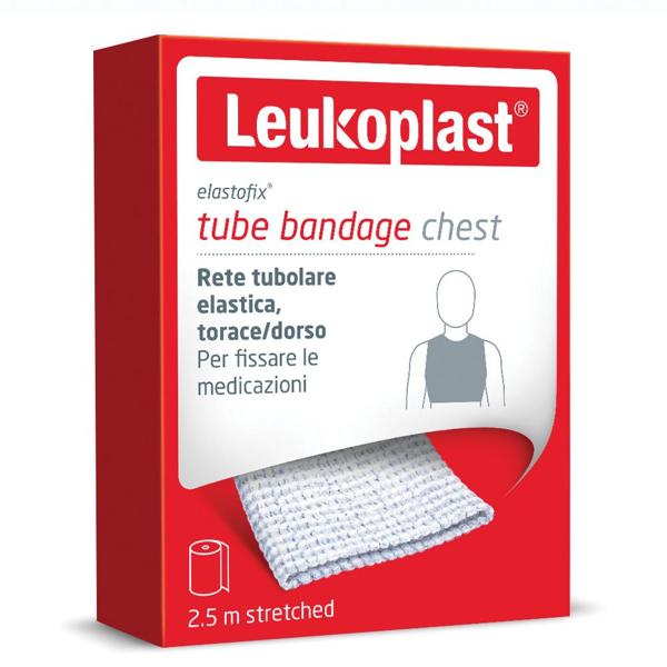 Leukoplast Elastofix Benda Tubolare Elastica 2,5 m per Fissaggio Medicazioni con Alta Elasticità