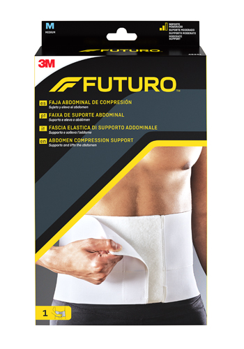 3M Futuro - Fascia elastica per il sostegno addominale post-operatorio taglia L, 1 pezzo