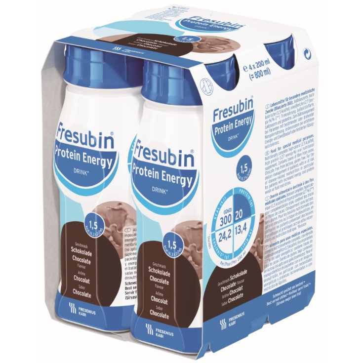 Fresubin Protein Energy Cioccolato, 4 x 200 ml