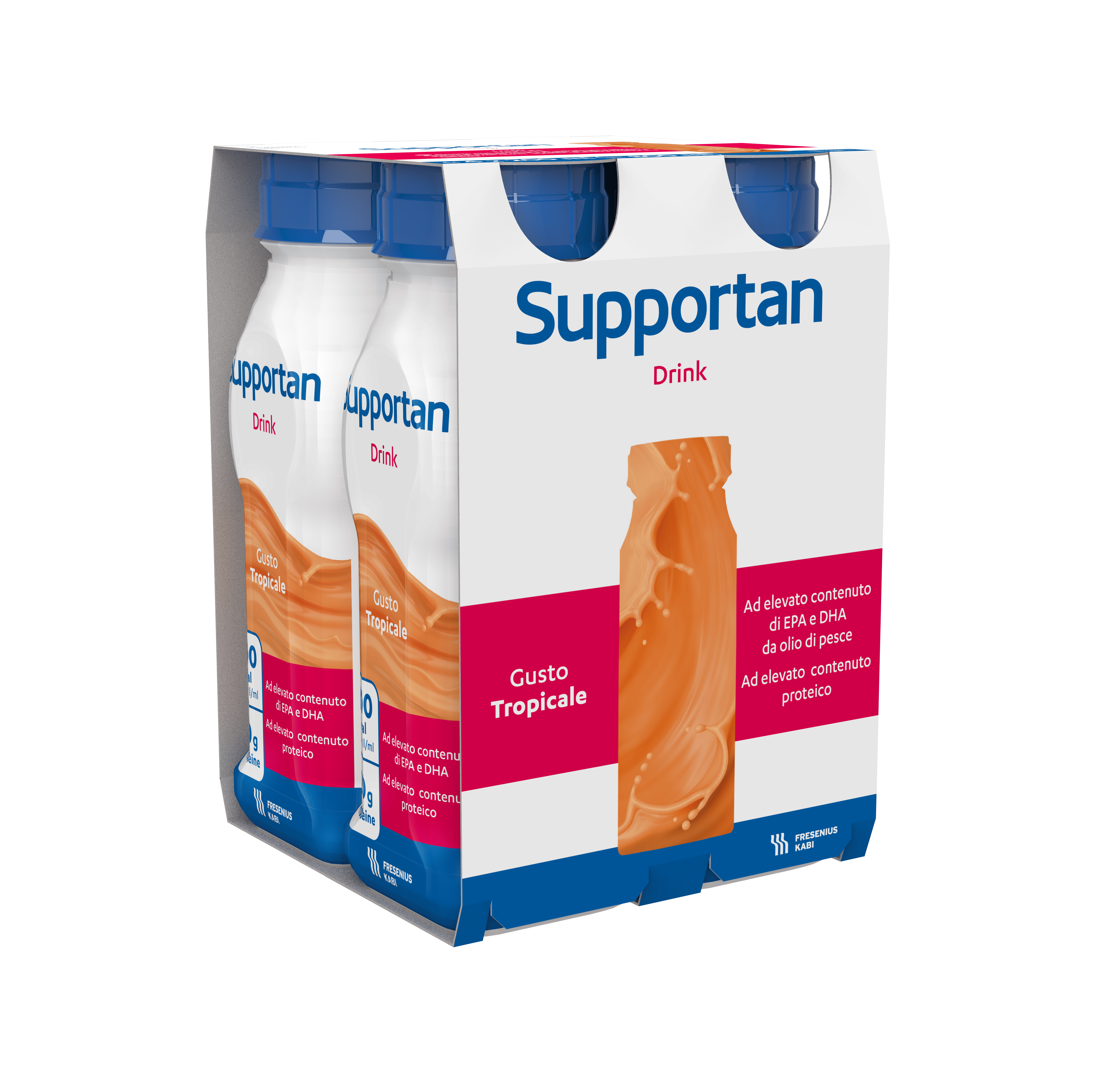 Supportan Drink tropicale , 4 x 200 ml