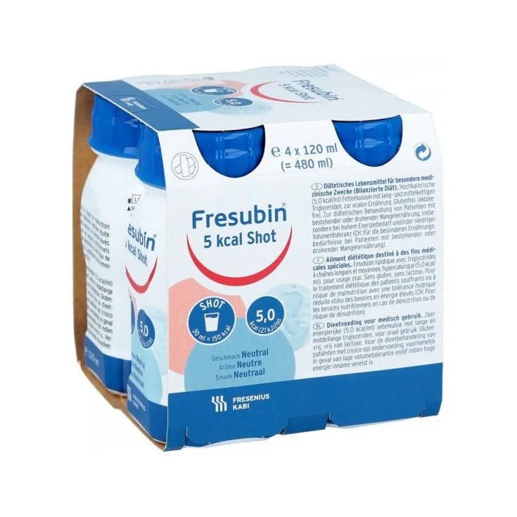 Fresubin 5 Kcal Shot Gusto Neutro Alimento A Fini Medici Speciali 4 X 120ml