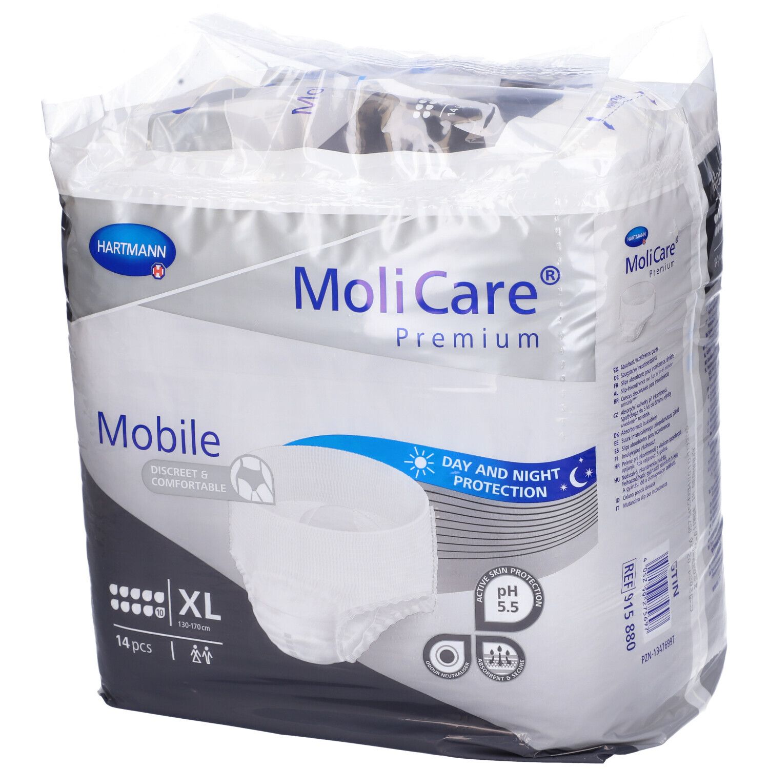 Hartmann MoliCare Mobile Mutandine Assorbenti 10 Gocce Taglia XL 14 pz Pannolini