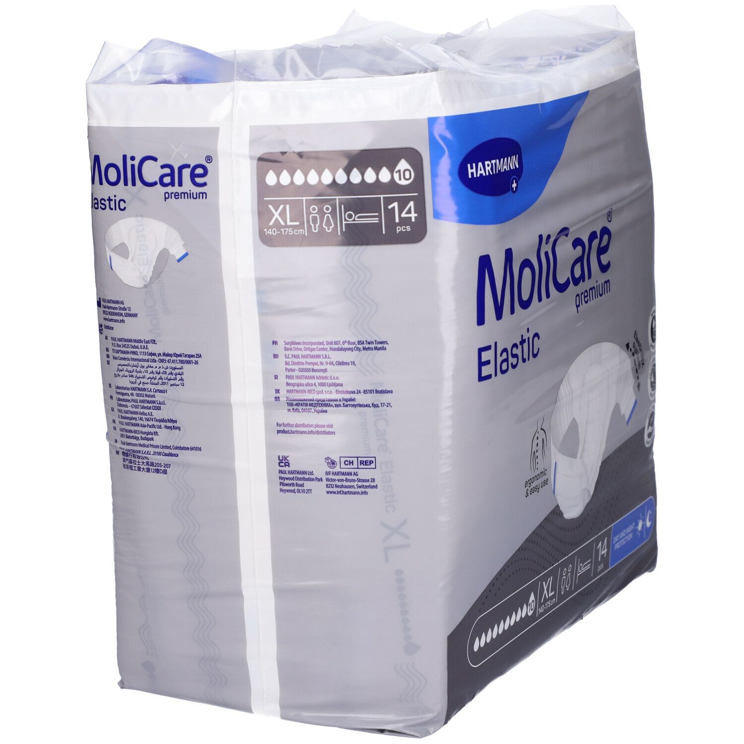 Hartmann MoliCare Elastic Mutandine Assorbenti 10 Gocce Taglia XL 14 pz Pannolini