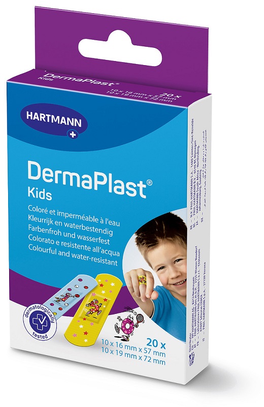 Hartmann DermaPlast Kids Cerotti per Bambini con Disegni 2 Formati, 20 cerotti