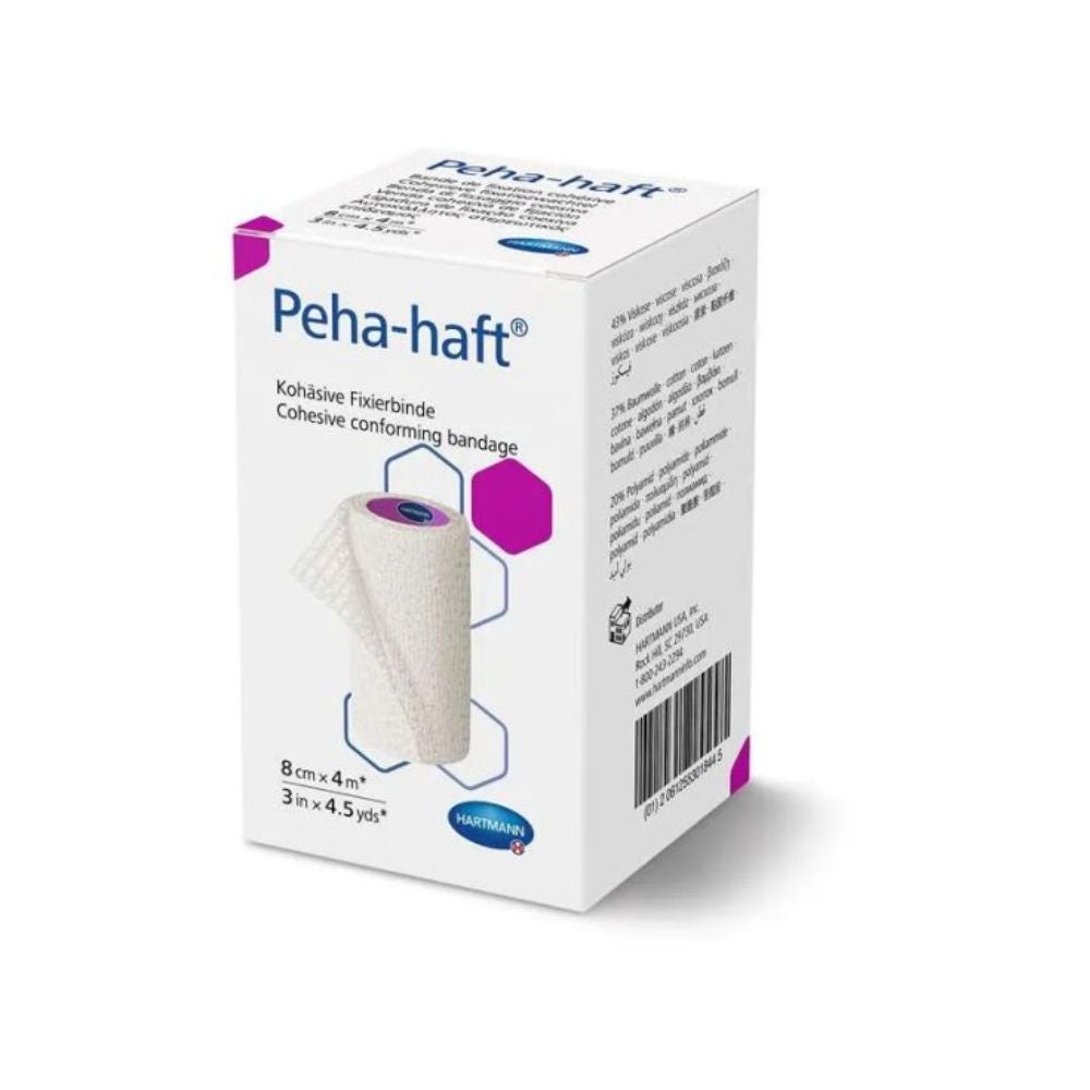 Hartmann Peha Haft Benda Coesiva senza lattice 8cm x 4m, 1 pezzo