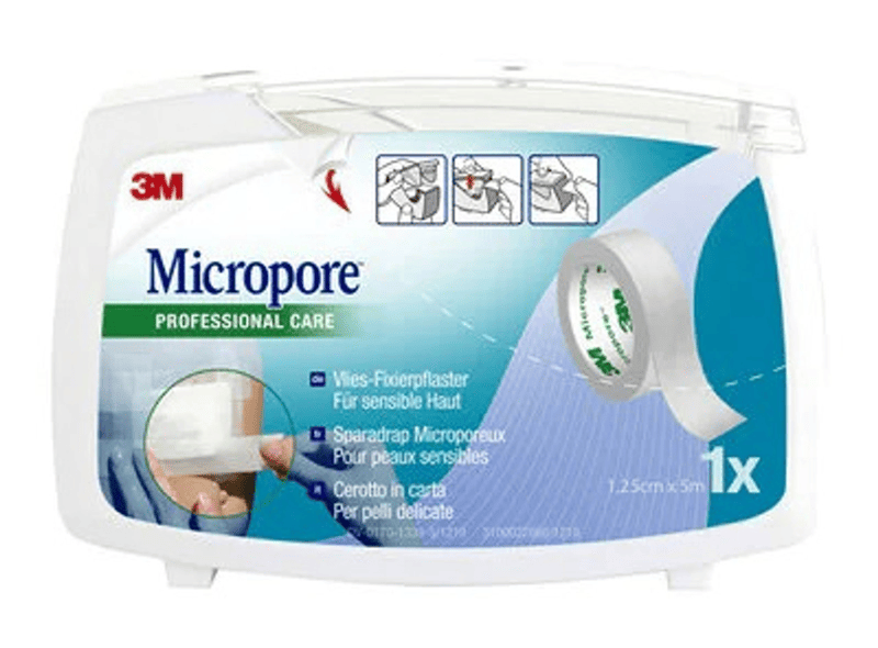 3M Micropore Cerotto Carta 5m x 1,25cm Per Pelli Delicate