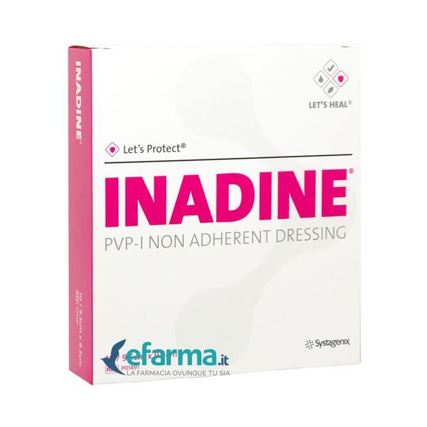 Inadine Medicazione Antisettica Non Aderente 9,5x9,5 cm 10 Pezzi