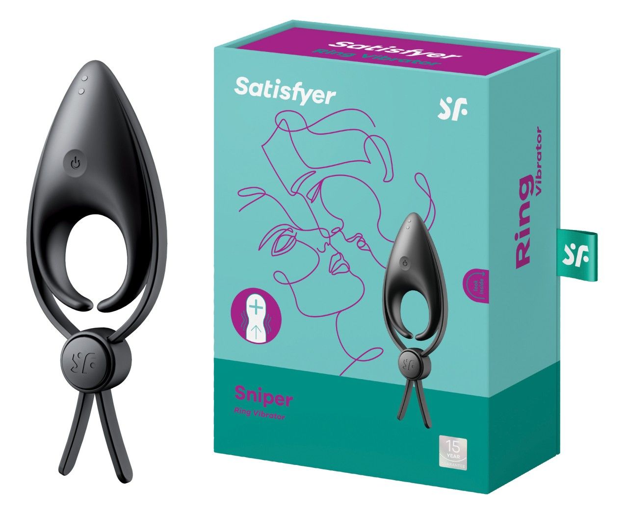 satisfyer Sniper Ring Vibrator nero 1 St
