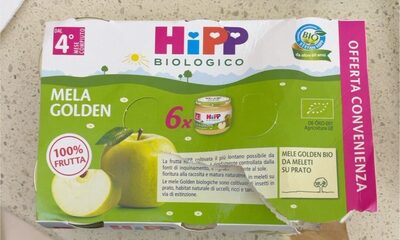 HiPP Omogeneizzato Mela Golden - Purea di frutta biologica per lo svezzamento, 6 vasetti da 80 g — confronto prezzi